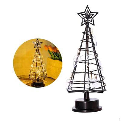 Christmas Tree Night Light Tabletop Ornament Lighted Scene Decoration Luminous Craft