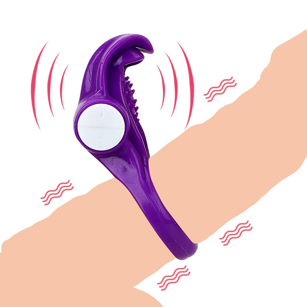 Vibrating Penis Ring Clitoral Stimulator Cock Rings Vibrator for Man Delay Ejaculation Sex Toys For Couple