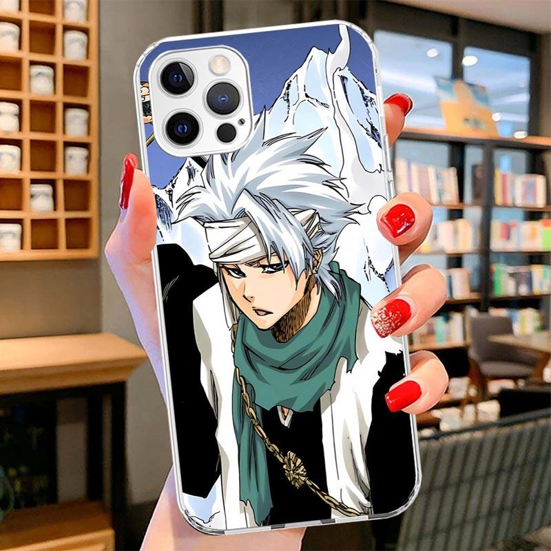 Bleach Hitsugaya Toushirou Cover Phone Case For iPhone 16 17 Air 15 14 Pro Max 16E Phone Case 13 Mini 12 11 7 SE 8 Print Pattern