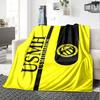 Usmh Print Flannel Blanket High Quality Warm Comfortable Cover for All Seasons Perfect for Gifts Home Decor