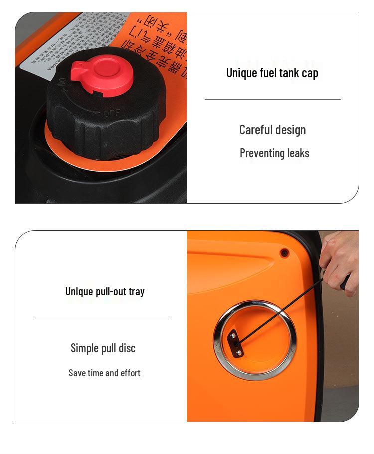 Compact Quiet 2kW Dual Fuel Inverter Generator for Outdoor and Home Use