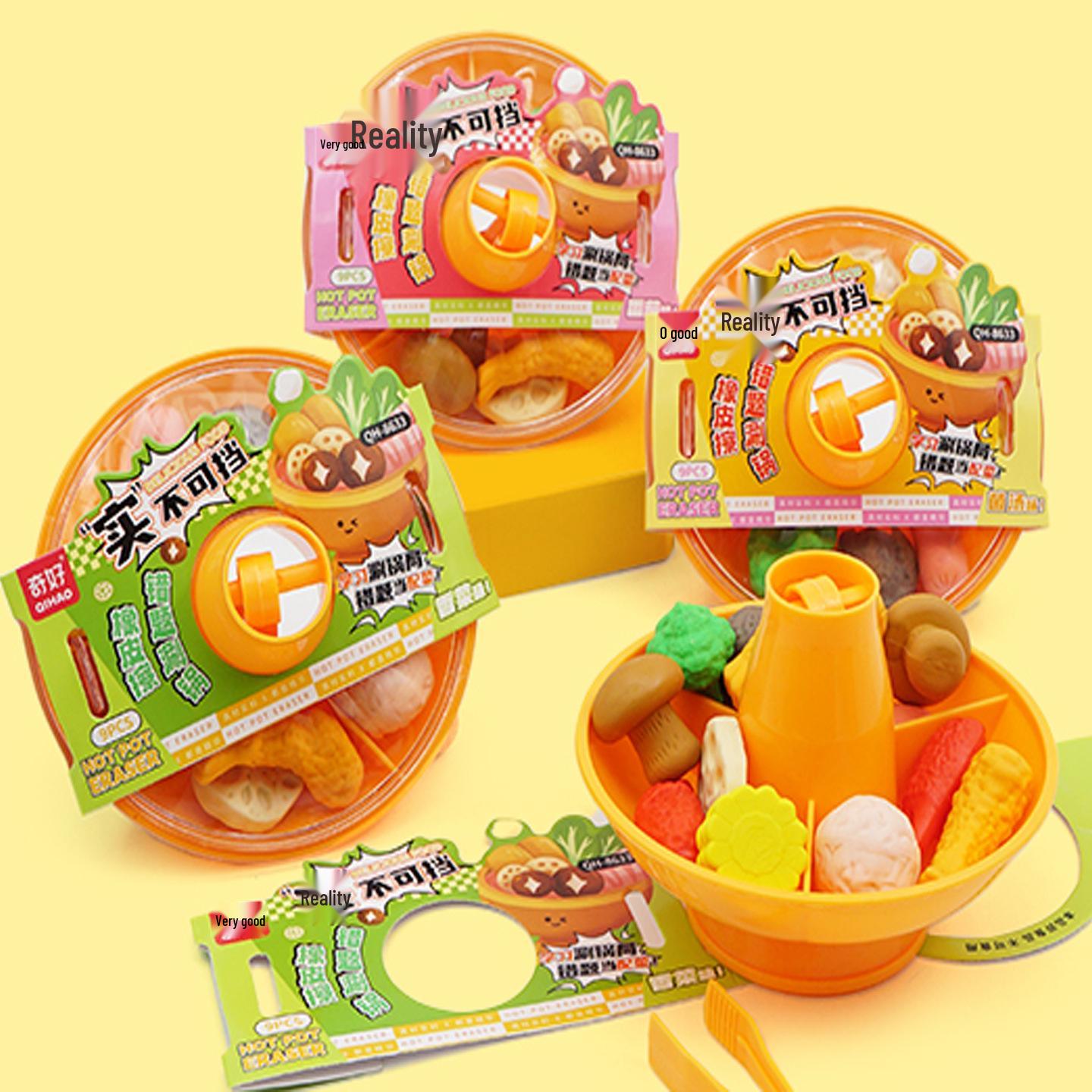 

Children s Hot Pot Food-Shaped Stress Relief Eraser - Ideal Gift or Prize for Primary School Students