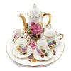 Dish Plate Doll Porcelain Tea Set Tableware Miniature Cups Pot Dollhouse Dinnerware  Playing House