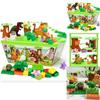 Dinosaur Building Blocks Set For Kids With Large Abs Plastic Pieces For Creative Play