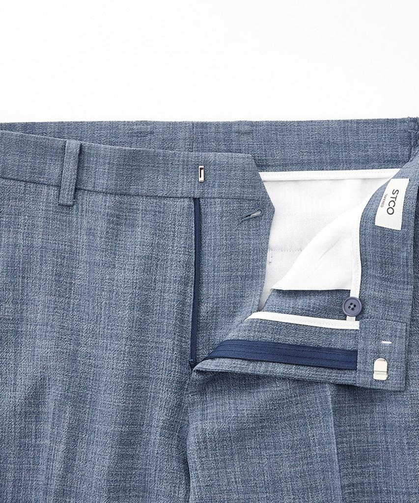 STCO Two-Tone Texture Lightweight Cool-Touch Summer Slacks_Blue (Tapered Fit)_Sepub04Tsl