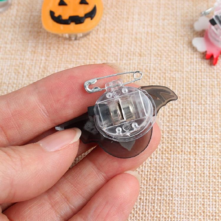 25pcs Party Accessories LED Flashing Brooch Pin Cartoon Light Glowing Badge Gift