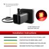 1PC Car Taillight Trailer Truck Hitch Towing Receiver Red 15-LED LED Tail/Brake Spoiler Light For Truck SUV Trailer Brake Light