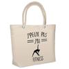 Beach Bag - PLANETEE - I Can't - Cotton - Printed In France - Large Capacity