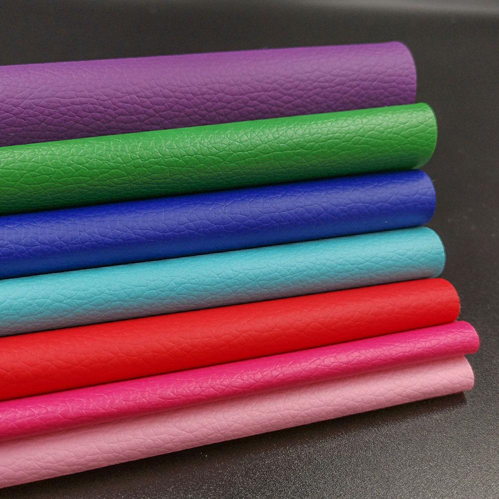 7Pcs Color A4 Litchi PU Leather Fabric Waterproof DIY Material for Sofa Repair Car Seat Bag Sewing Doll Clothing Festival Decor