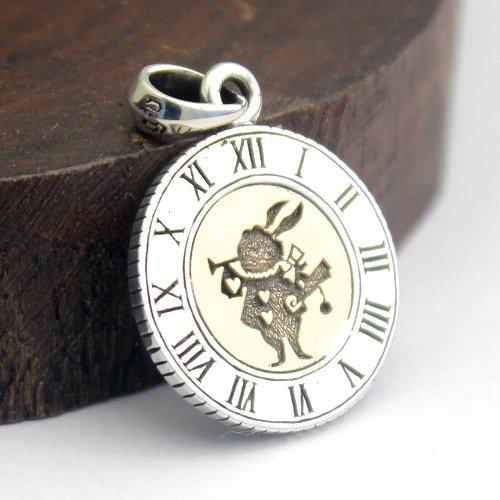 Good Vibrations Alice Rabbit Playing Card Coin Pendant