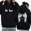 Trend Printed Graphic Angel's Wings Pullovers Hoodie Unisex Vintage Harajuku Streetwear Men Women Fleece Long Sleeve Sweatshirt