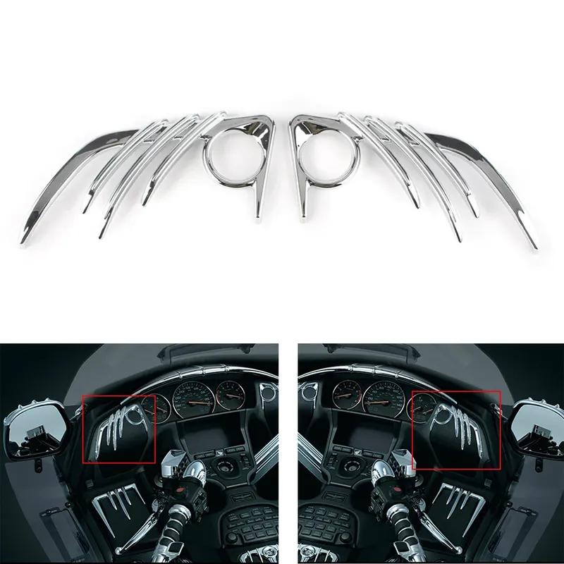 Мотоцикл Honda Goldwing GL1800 F6B ABS Хромированная Декоративная Накладка Рамки Переднего Динамика Gold Wing GL 1800 2006-2016 2017