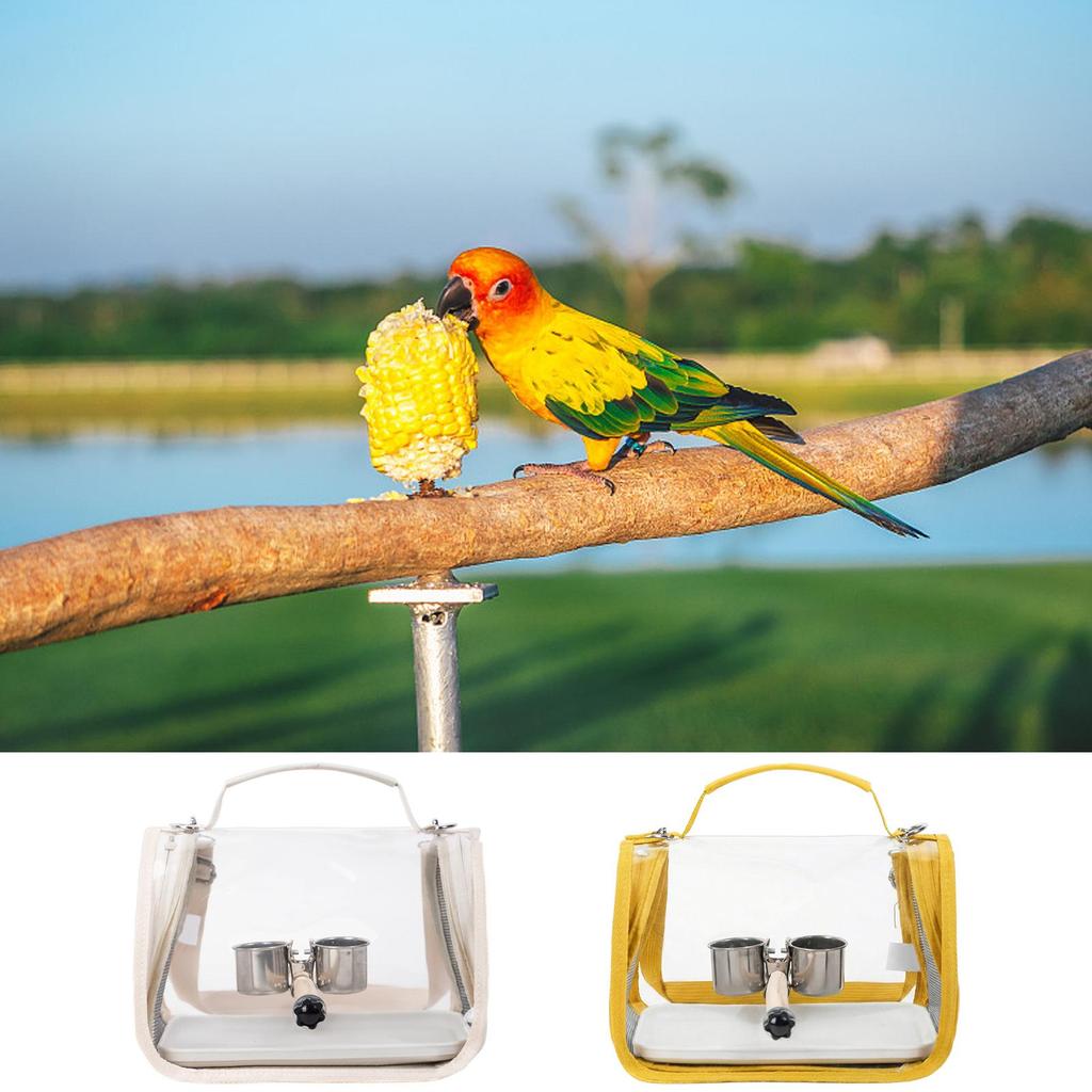 Bird Carrier Transport Tote With Perch For Bird Parakeet Carrier Bag For Parrot Parakeet Cockatiel Conure Cockatoo Outdoor