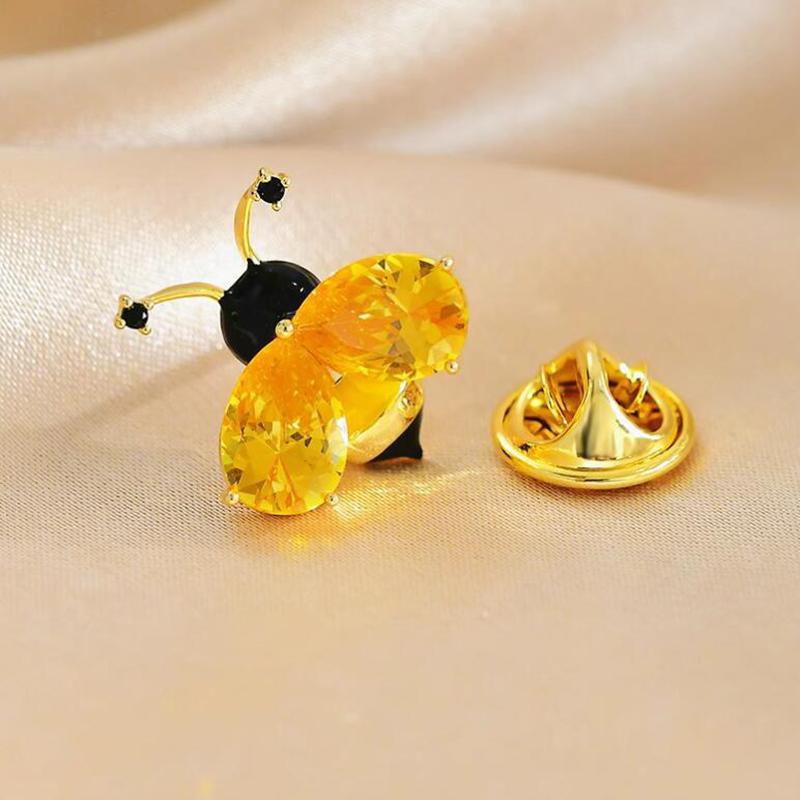 Koreanischer Stil Kleiner Duft, Niedliche Bienen-Korsage, Anstecknadel, Anzug, Anti-Laufkragen-Anstecknadel