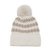 ins Japanese Korean version trendy versatile wool hat outdoor ski hat pullover ear protector bubble striped knitted hat women
