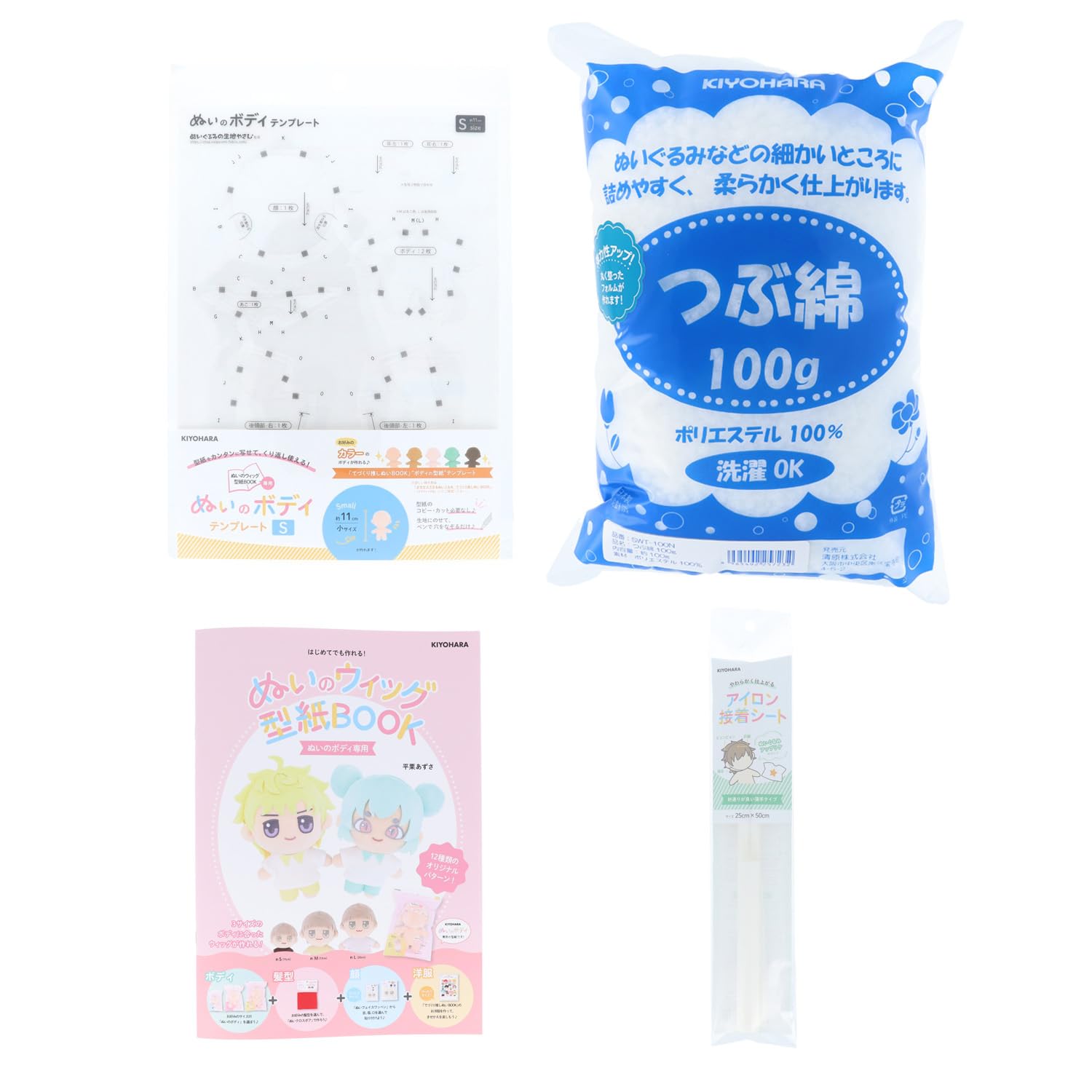 

[Эксклюзив для Amazon.co.jp] KIYOHARA Oshinui Умеренный набор материалов Oshinui, Маленький, NUISB-S