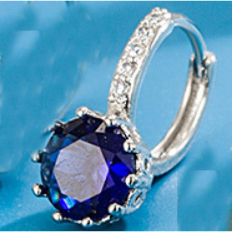 

Серьги-гвоздики из декоративного камня в корейском стиле, женские модные серьги-гвоздики, легкие, роскошные, радужного цвета, с циркониевым булыжником