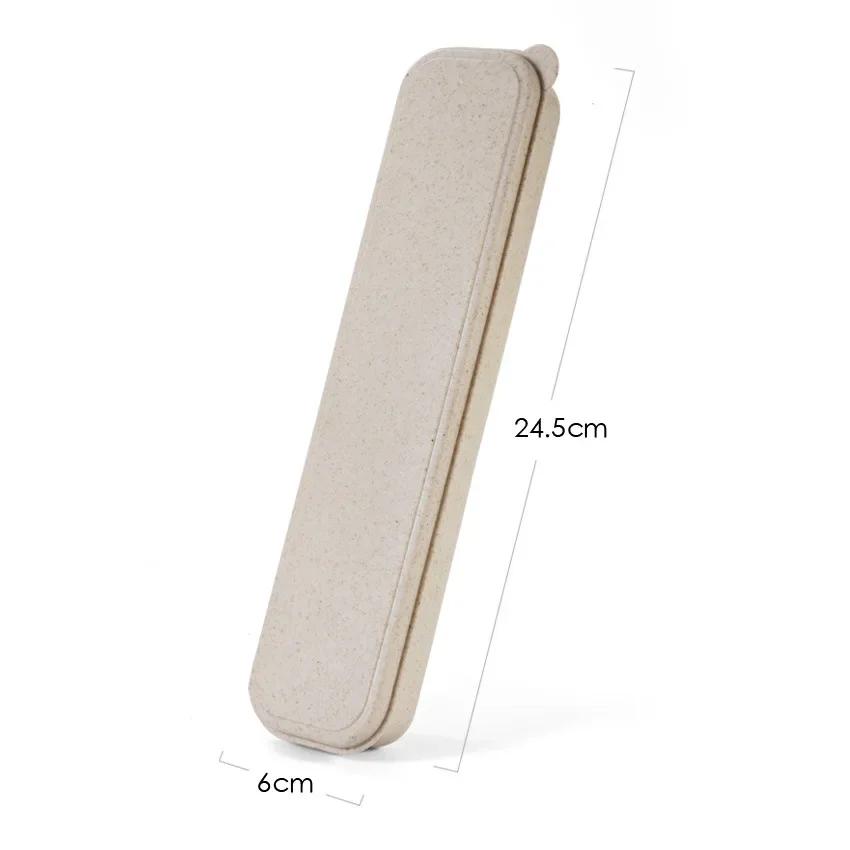 Japanese-style Wrapped Thread Wooden Spoon Fork and Chopsticks Set Solid Wood Outdoor Picnic Portable with Cloth Pouch Cutlery