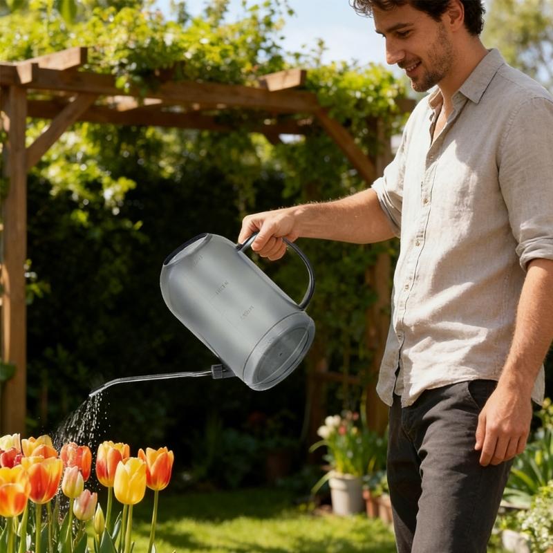 2L Capacity Watering Can for Plant Watering Can for Indoor Outdoor Gardening Watering Pot with Ergonomic Handle