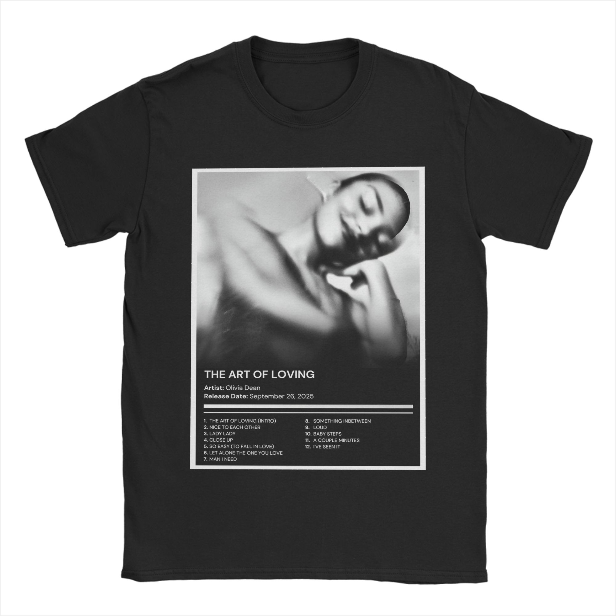 Singer Olivia Dean Accessories Men Women T Shirt 100% Cotton Tee Graphic  Tops T-shirt S