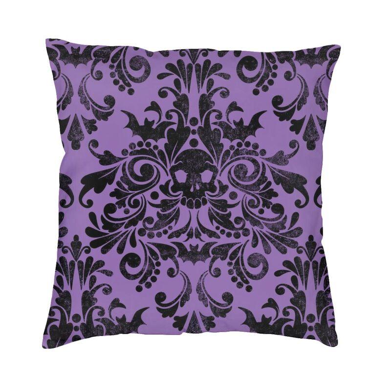 Halloween Witchcraft Witch Cushion Cover Soft Gothic Crow Cat Throw Pillow Case for Sofa Square Pillowcase Bedroom Decoration