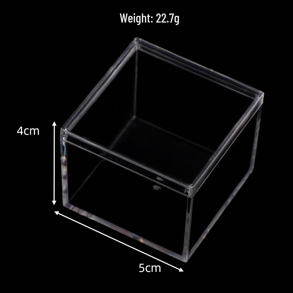 Clear Square Acrylic Storage Box with Lid for Cookies, Candy, and Display
