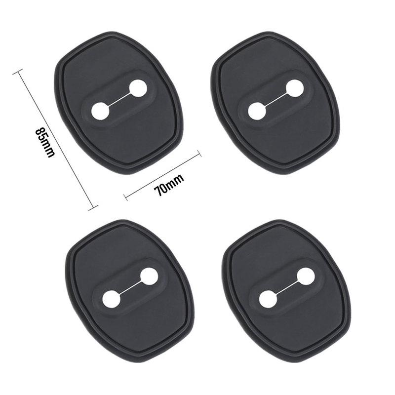 For JAC JS4 JS7 -2025 Silicone Car Door Lock Buckle Protection Cover Elastic Anti-Collision Shock Absorbing Pad