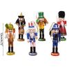Creative Christmas Wood Nutcrackers Soldier Ornament  New Year Birthday Wedding