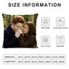 T-Twilight Movie Cushion Cover Pillowcase Ultra Soft Skin Friendly Fabric Cloud Like Comfort & Concealed Zipper
