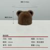 Imitation fur cute bear ears plush hat women's winter thickened warm cold hat show face small Mongolian hat