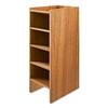 Wooden Pencil Tower Desk Organizer 5 Level Storage Vertical Design Writing Instruments Office Essentials Space Saving