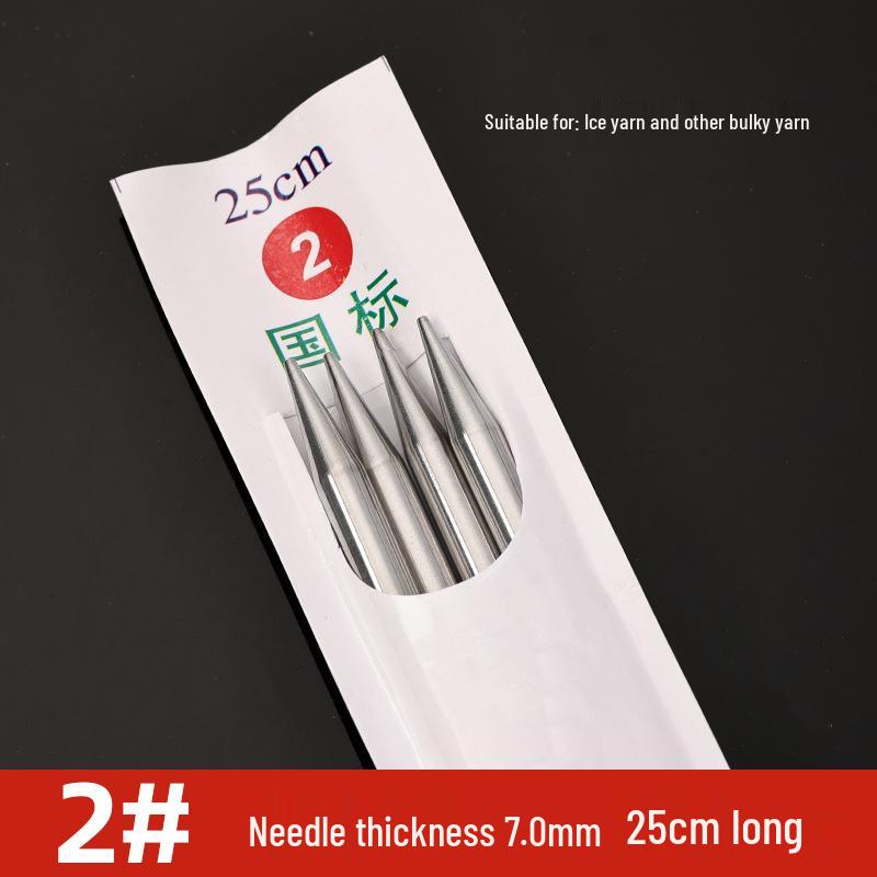 Three Swallow Stainless Steel Knitting Needles Set for Handmade Scarves and Sweaters