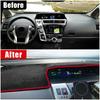 For Toyota Prius V Alpha Daihatsu Mebius 2012~2017 2018 2019 ZVW40 Car Console Dashboard Sunshade Anti-UV Carpet Mat Accessories