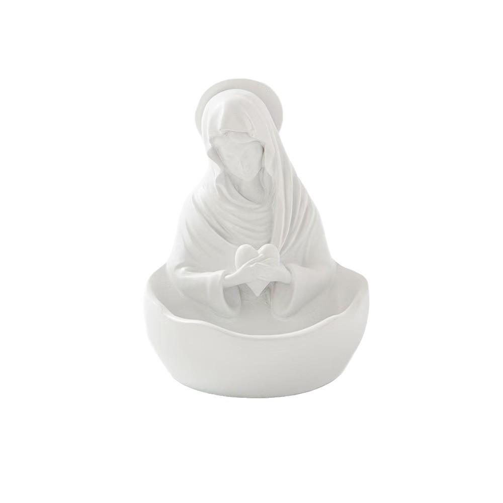 1Pc Modern Minimalist Resin Craftsmanship Virgin Mary Decorative Bowls Bookshelves and Console Tables Home Decorations