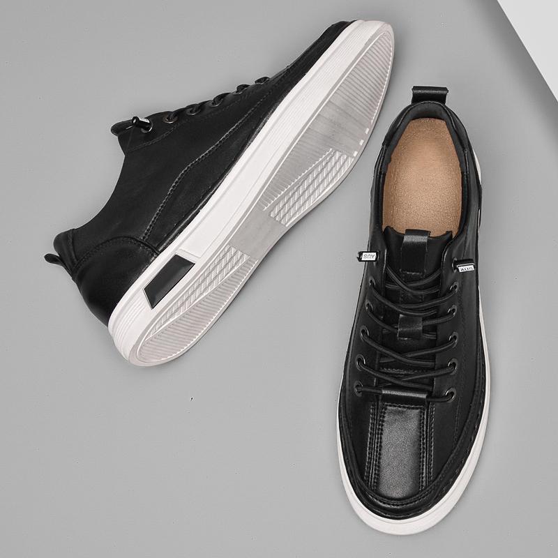 Fashion Classic Fashion Skateboard Footwear for Men Thick Soled Sneakers Anti Slip Man Casual Shoes Genuine Leather Mens Tenis Masculino