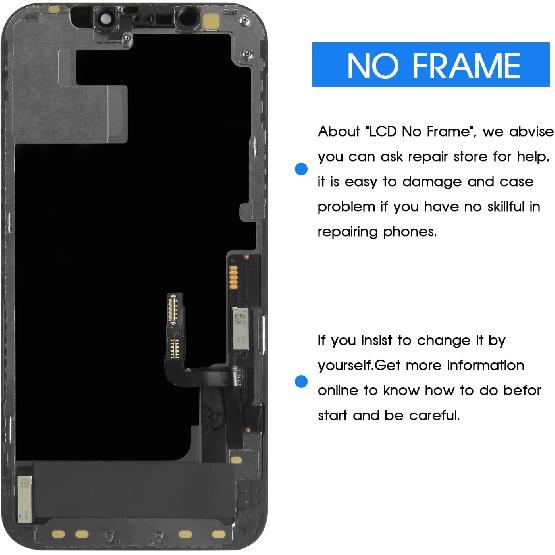 for iPhone 12/12 Pro Screen Replacement Kit for iPhone 12 A2172 A2402 A2404 3D Touch LCD Screen Digitizer Assembly 6.1" for iPhone 12 Pro A2341 A2406
