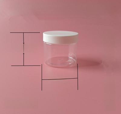 Scatola Rotonda da 150ml per Crema Maschera Viso con Coperchio Bianco in Plastica