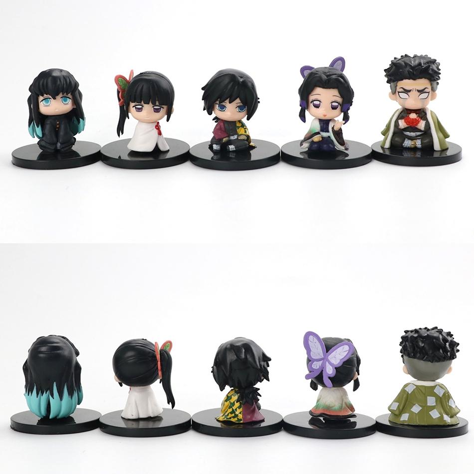 Mini Demon Slayer Character Figurine You Bean Charcoal Jiro Figurine Model Anime Peripheral Toys Decorations Ornaments