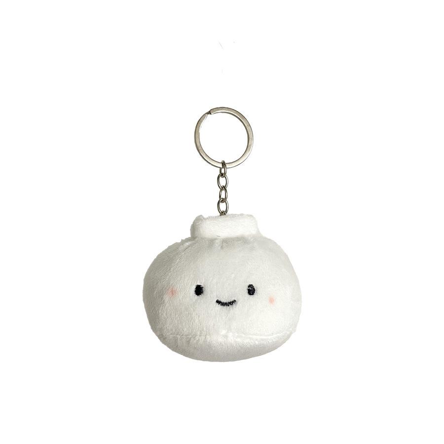 New Meat Bag Plush Doll Claw Machine Keychain Plush Breakfast Pendant Creative Xiaolongbao Food Doll