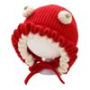 Thick Infant Winter Hat Warm Girls Knitted Hat Fashion Baby Hooded Hat