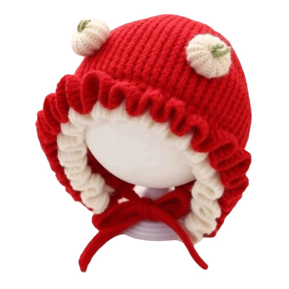 Thick Infant Winter Hat Warm Girls Knitted Hat Fashion Baby Hooded Hat