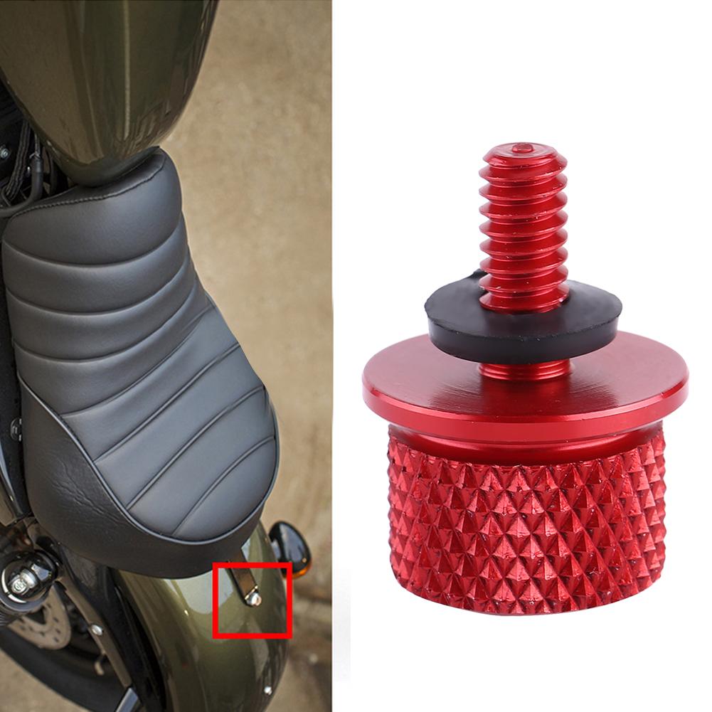 1Pc 1 4 (6mm) Thread Motorcycle Aluminum Rear Seat Bolt Screw Universal Red