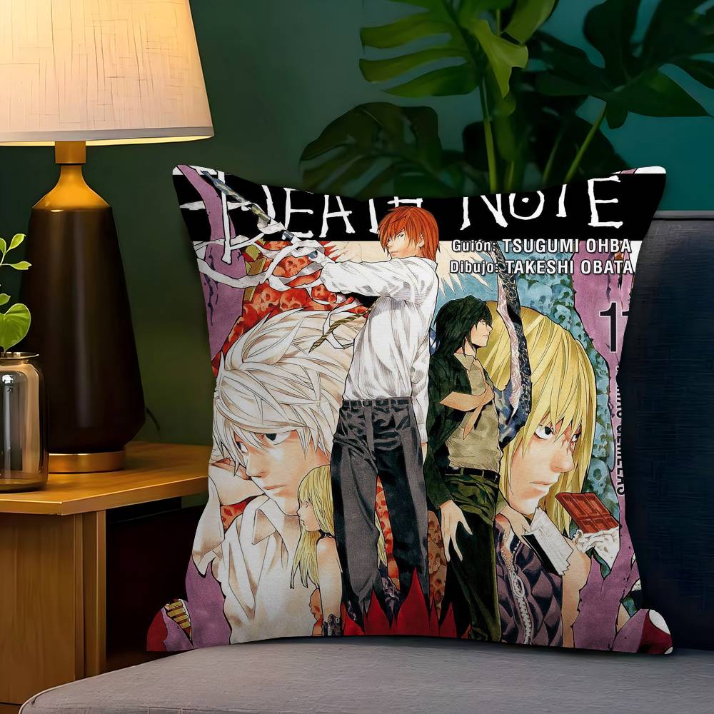 1PC Aanime Death Note  Cushion Cover Car Throw Pillow Case For Sofa Car Christmas Gift