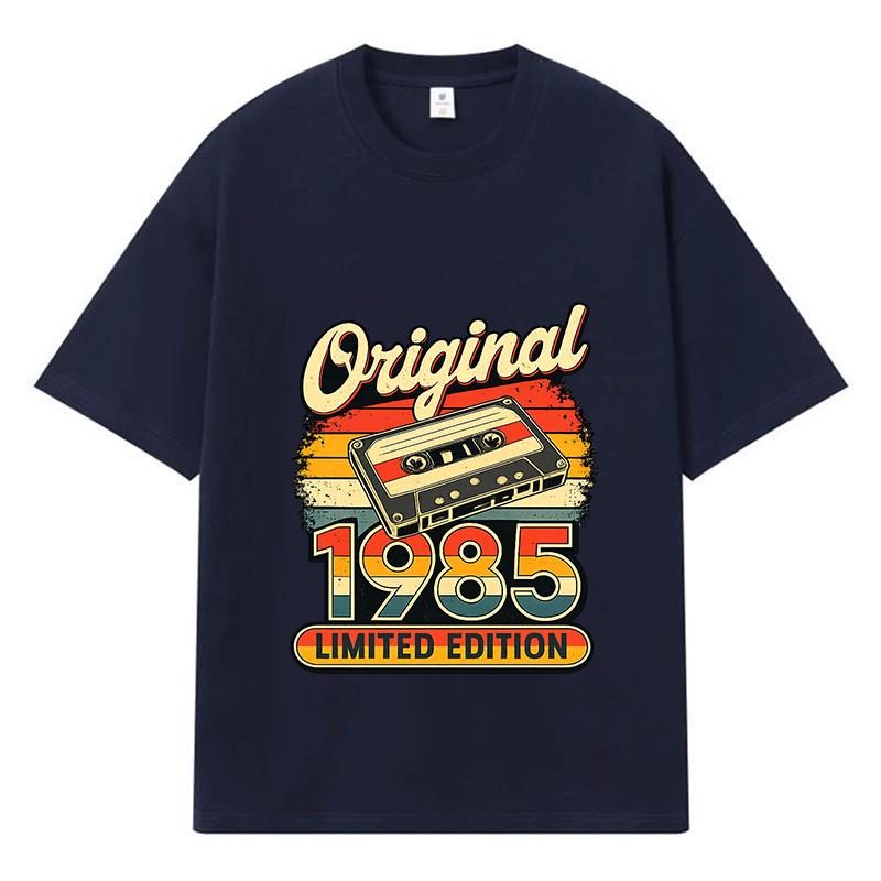 1985 Original Limited Edition Printed Graphic Summer Men T-shirt Casual Oversized 100% Cotton Y2k Harajuku Streetwear