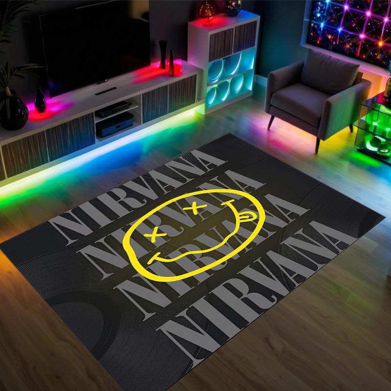 Nirvana Design Crystal Velvet Carpet Cozy Non?Slip Printed Rug For Bedroom Living Room Entrance