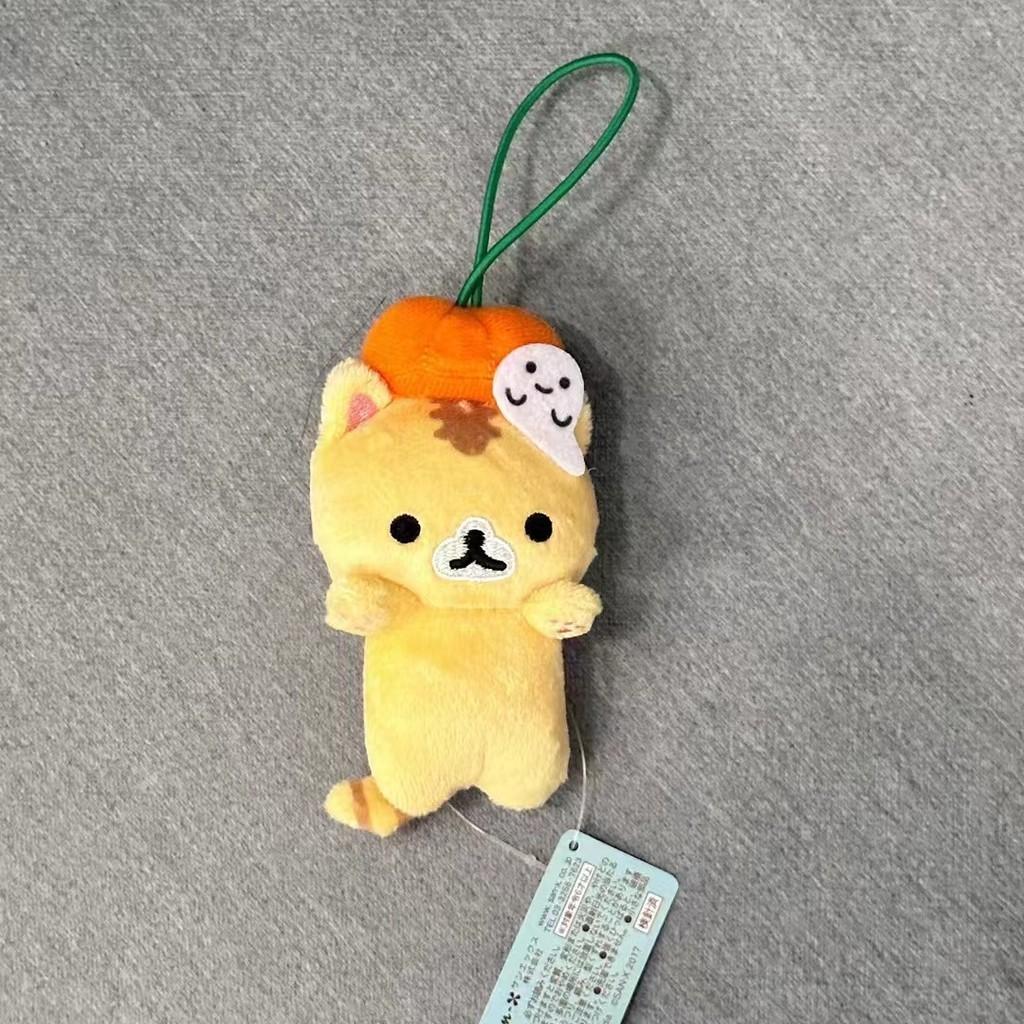 Plush Halloween Cat Pendant With Pumpkin Costume For Collectors And Ideas Gift