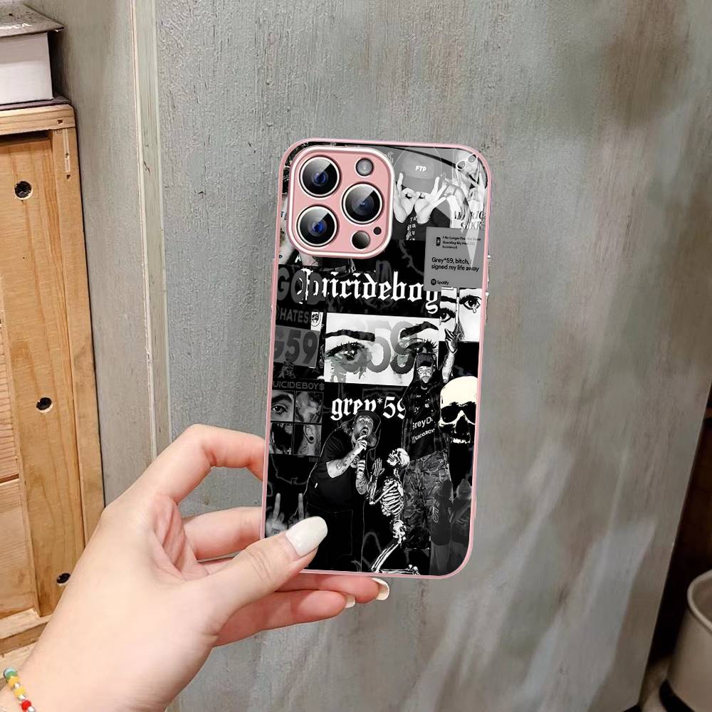Rap Group S-Suicideboys-S G59 For IPhone 14 13 12 Mini 11 Pro XS Max X XR 14 Plus Tempered Glass Cover