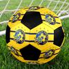1 יחידה כדורגל מכבי תל אביב F.C גודל 5 כדורגל אולם אופנתי צבעוני משחק בחצר - נהדר למתנה לאוהדי ספורט HE42