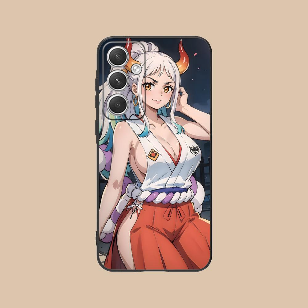 Pirate Yamato Mobile Phone Case for Samsung Galaxy S24 S23 S22 S21 S20 S10 S9 Plus FE Ultra Lite Black Smartphone Cover