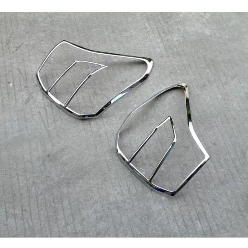Car Rear Tail Back Light Lamp Frame Stick For Subaru Forester 2013 2014 2015 2016 2017 2018 ABS Chrome Cover Trim Panel 2pcs